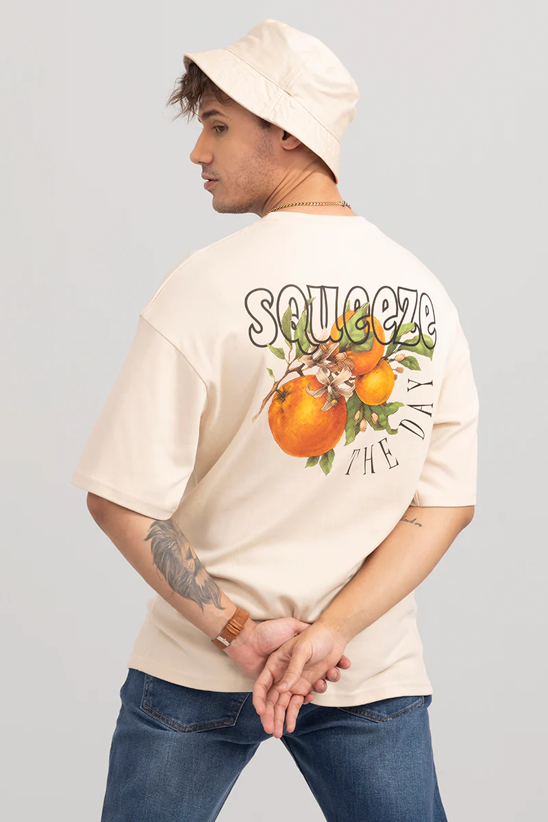 Squeeze Cream Oversized T-Shirt - republicanstateiSqueeze Cream Oversized T-Shirt - republicanstatei