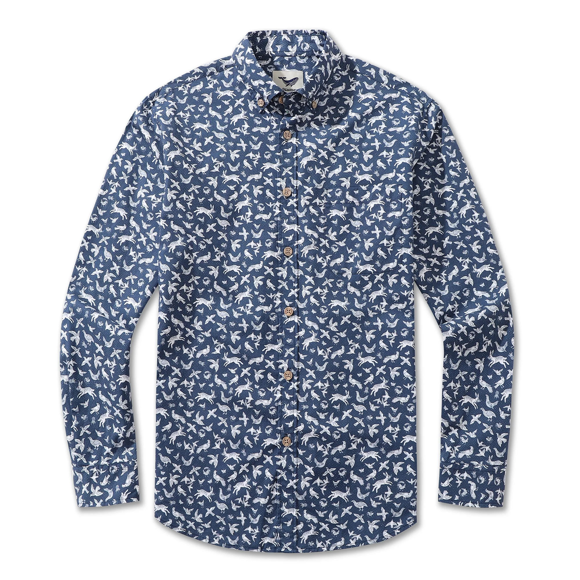 Men's Hawaiian Shirt Island Daydream Cotton Button-down Long Sleeve Aloha Shirt - republicanstateiMen's Hawaiian Shirt Island Daydream Cotton Button-down Long Sleeve Aloha Shirt - republicanstatei