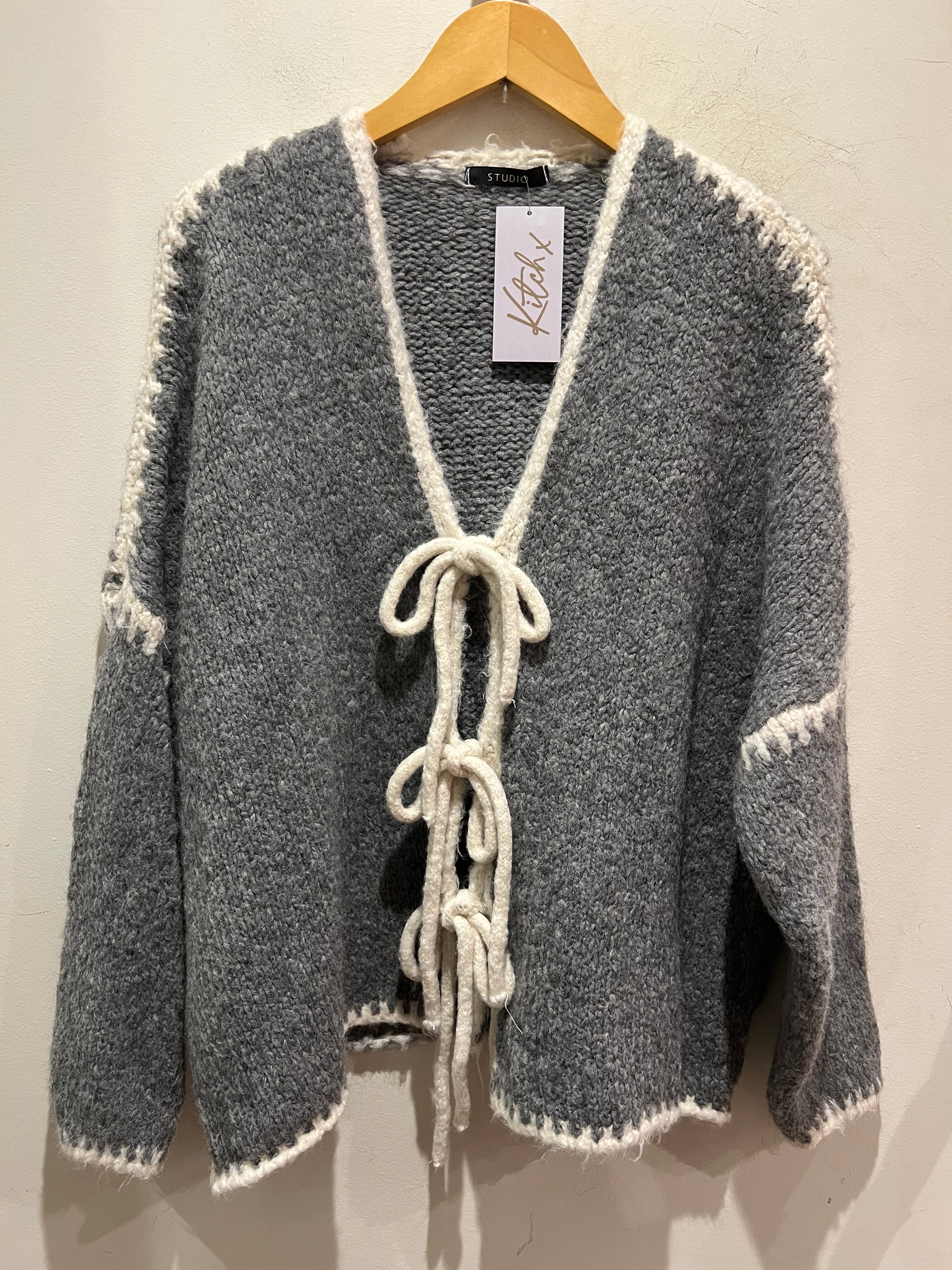 30802 Tie Front Cardi - Grey - republicanstatei30802 Tie Front Cardi - Grey - republicanstatei