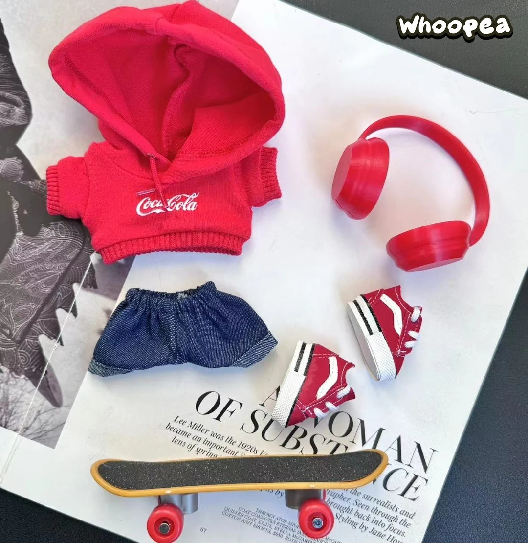 POP MART CRYBABY Replacing Clothes Set. Labubu COCA COLA Outfit (No Dolls) - tumbierware