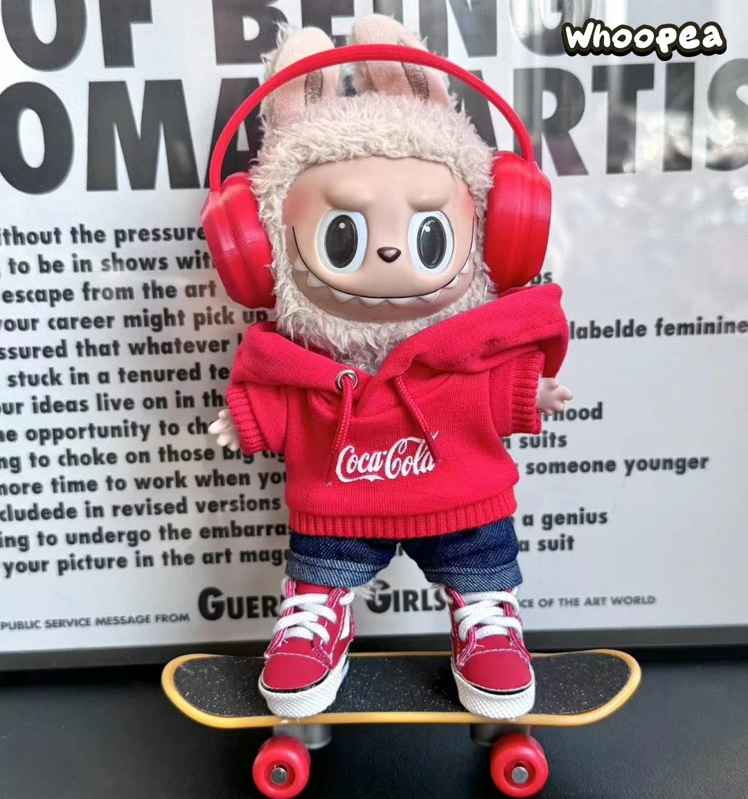 POP MART CRYBABY Replacing Clothes Set. Labubu COCA COLA Outfit (No Dolls) - tumbierware