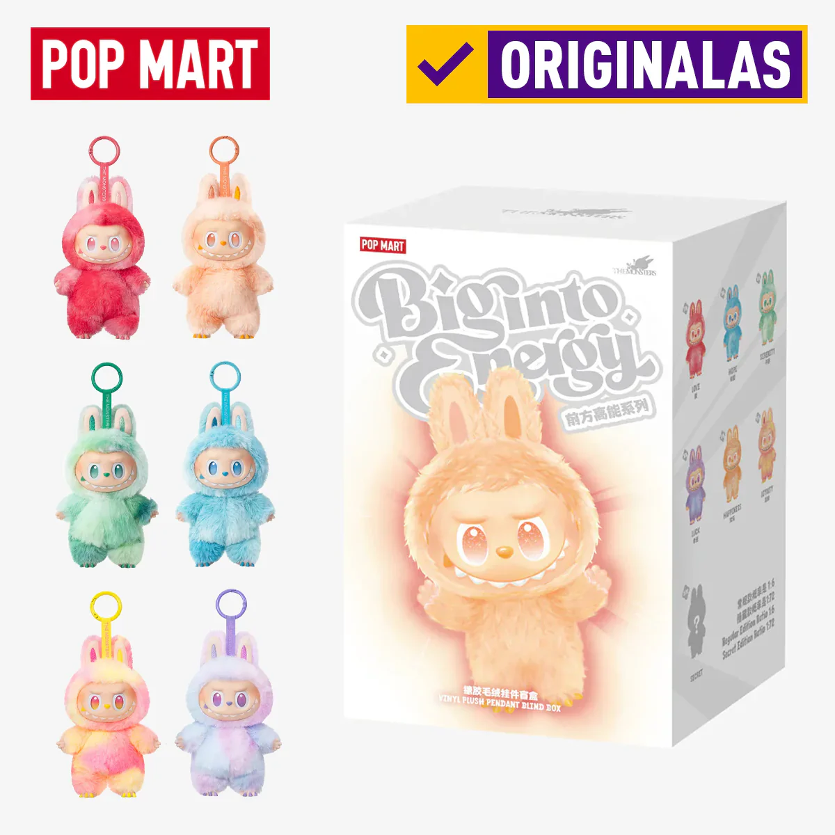 ORIGINALAS | Labubu Big into Energy kolekcijos slapta dėžutė nuo Pop Mart - tumbierware