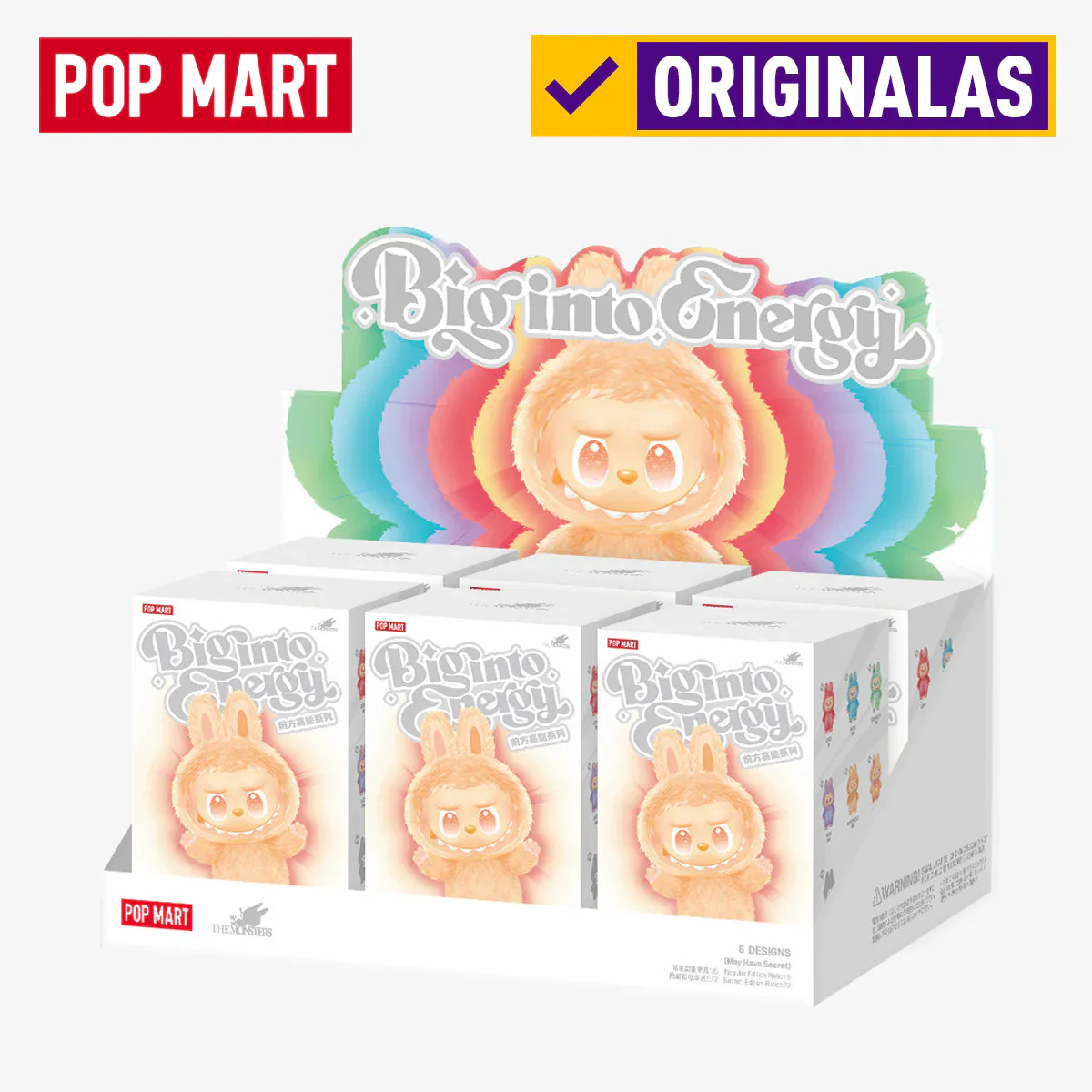 ORIGINALAS | Labubu Big into Energy kolekcijos slapta dėžutė nuo Pop Mart - tumbierware