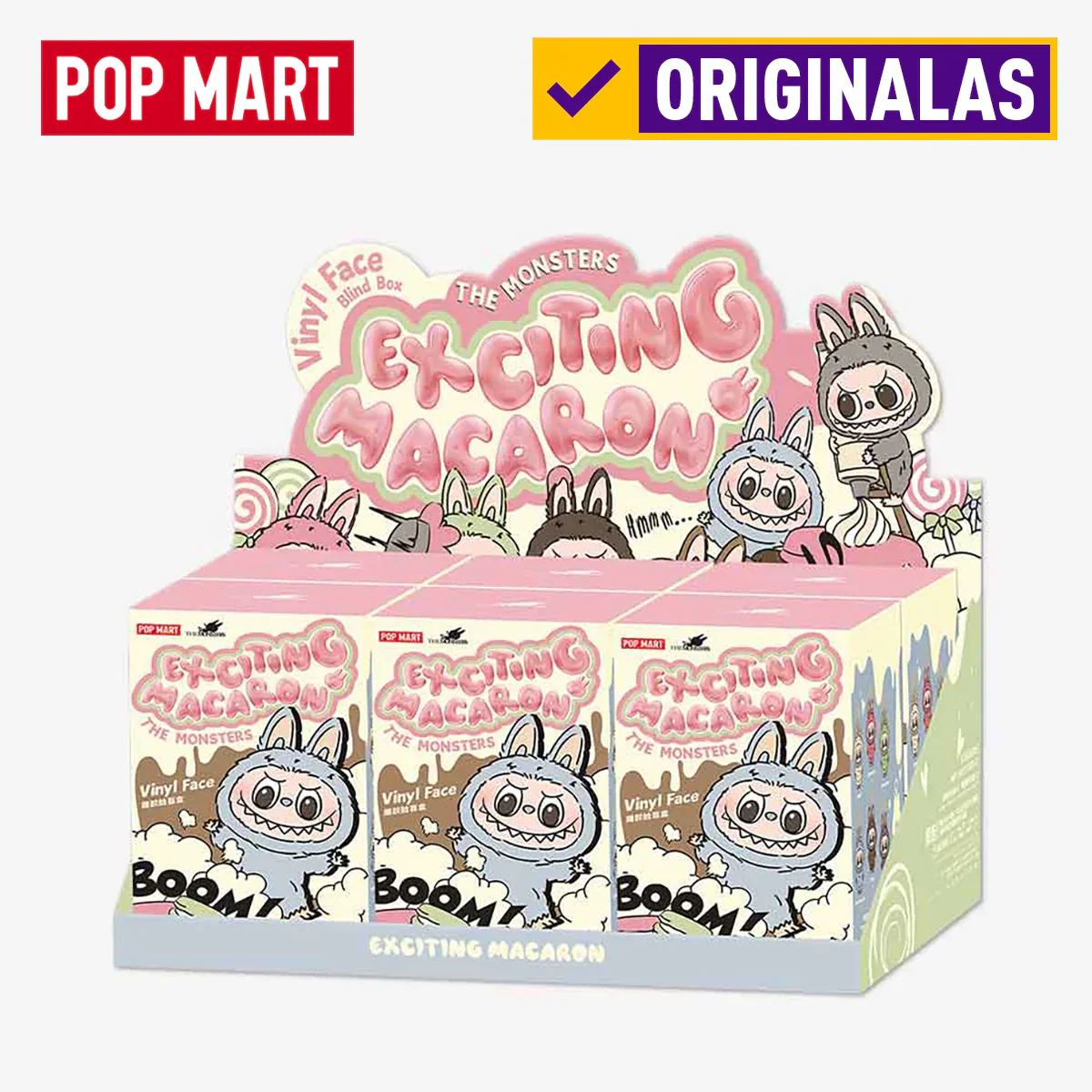 ORIGINALAS | Labubu Exciting Macaron kolekcijos slapta dėžutė nuo Pop Mart - tumbierware