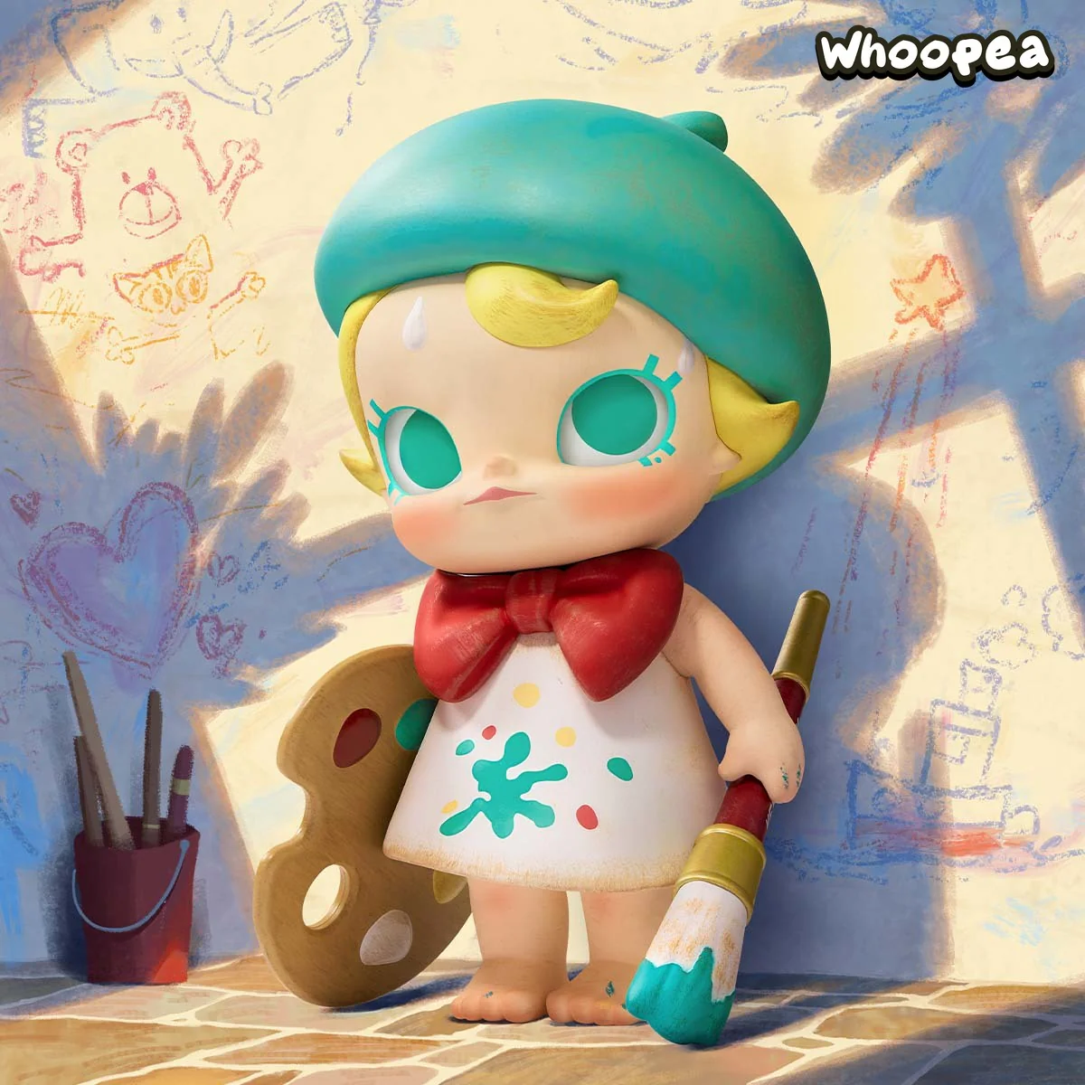 Baby Molly Future Painter Figurine - tumbierware