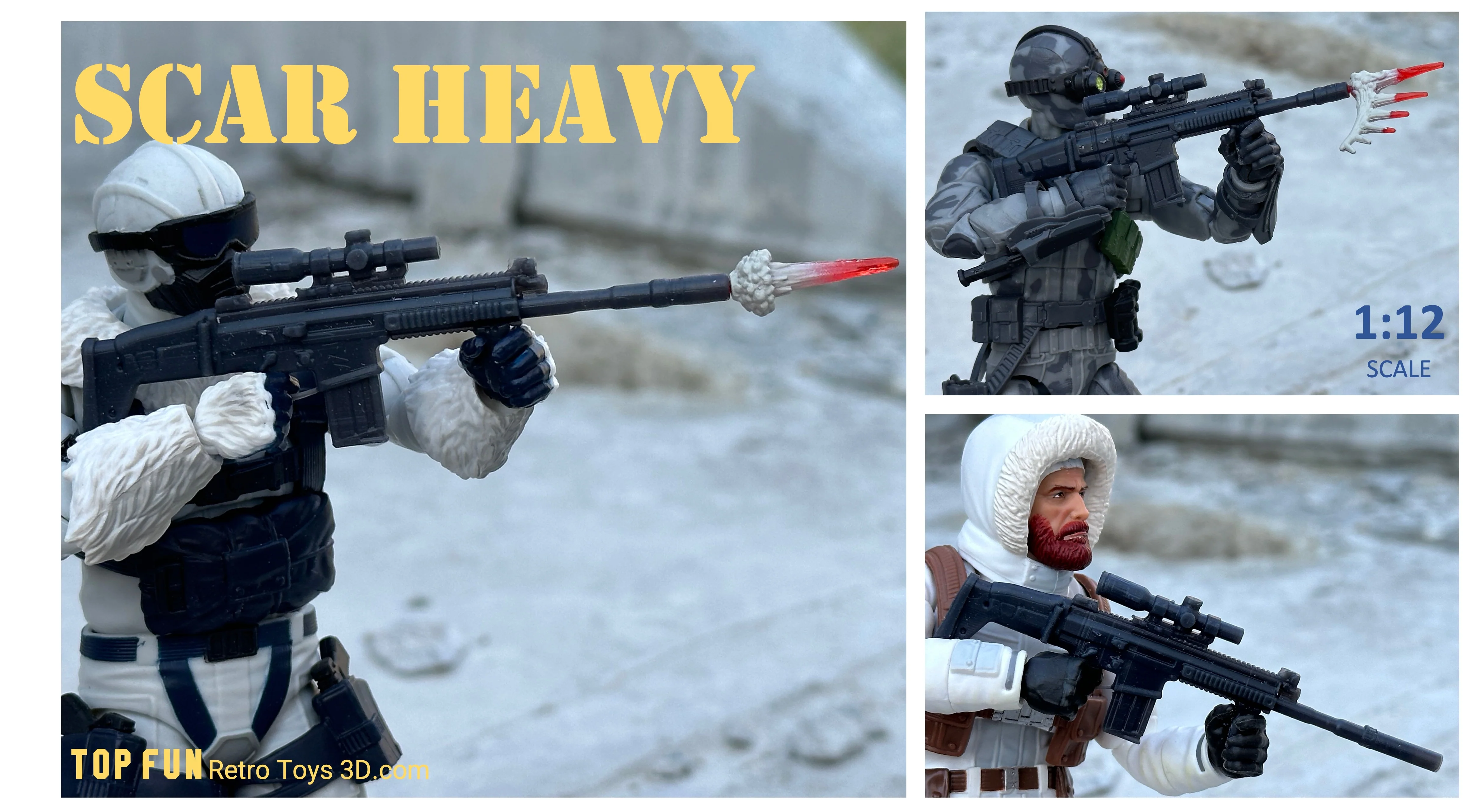 MK 17 SCAR Heavy 1:12 Scale - tumbierware