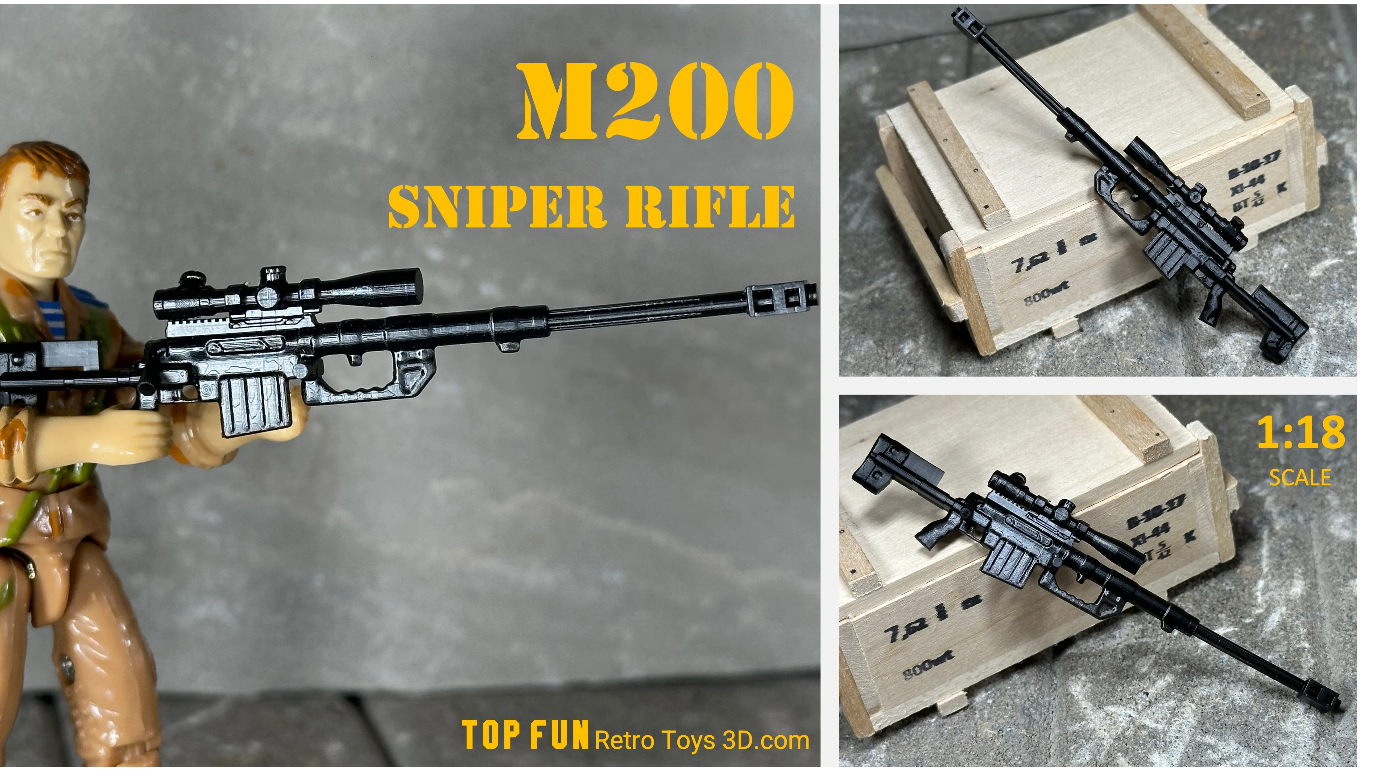 M200 Sniper Rifle 1:18 Scale - tumbierware