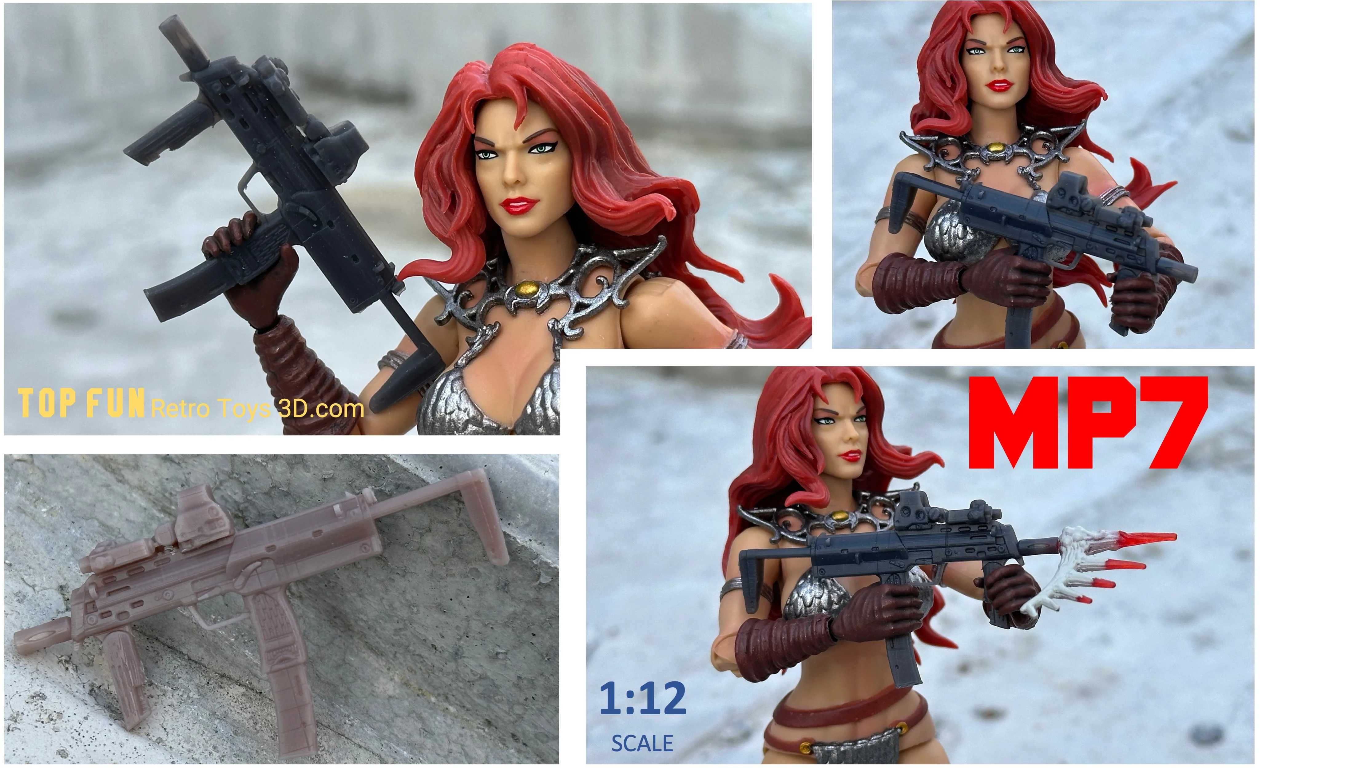 MP7 SMG 1:12 Scale - tumbierware