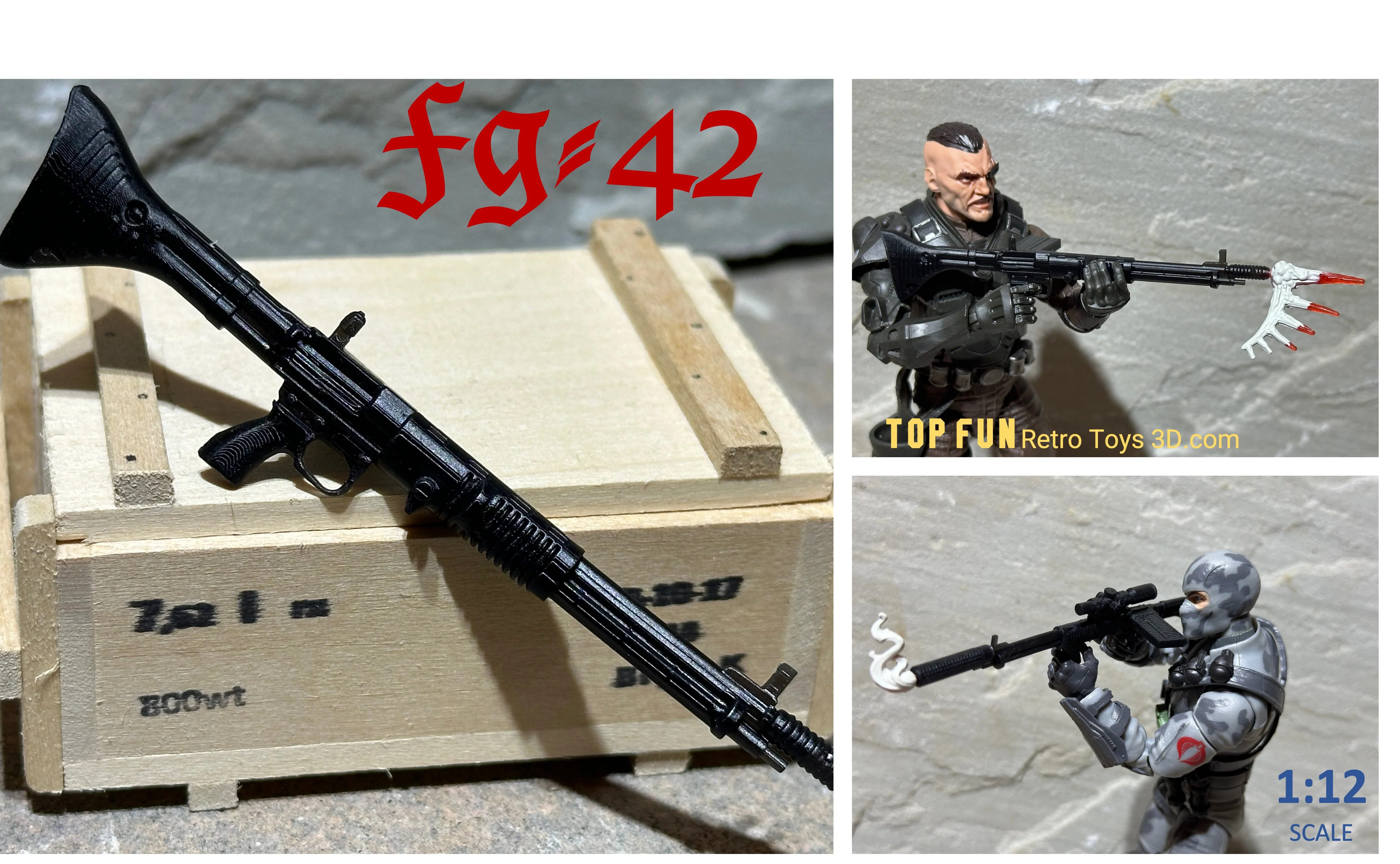 FG-42 Rifle 1:12 Scale - tumbierware