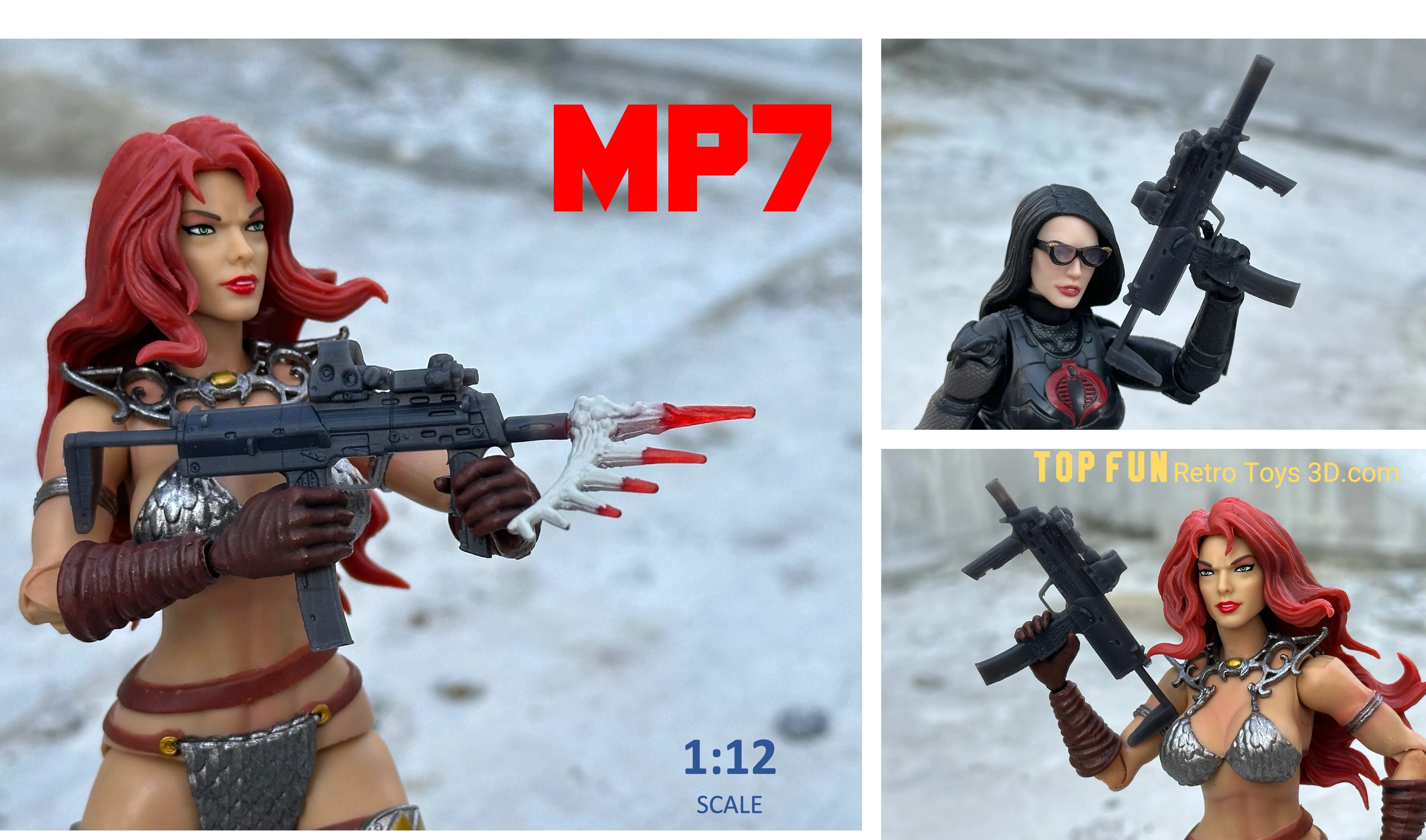 MP7 SMG 1:12 Scale - tumbierware