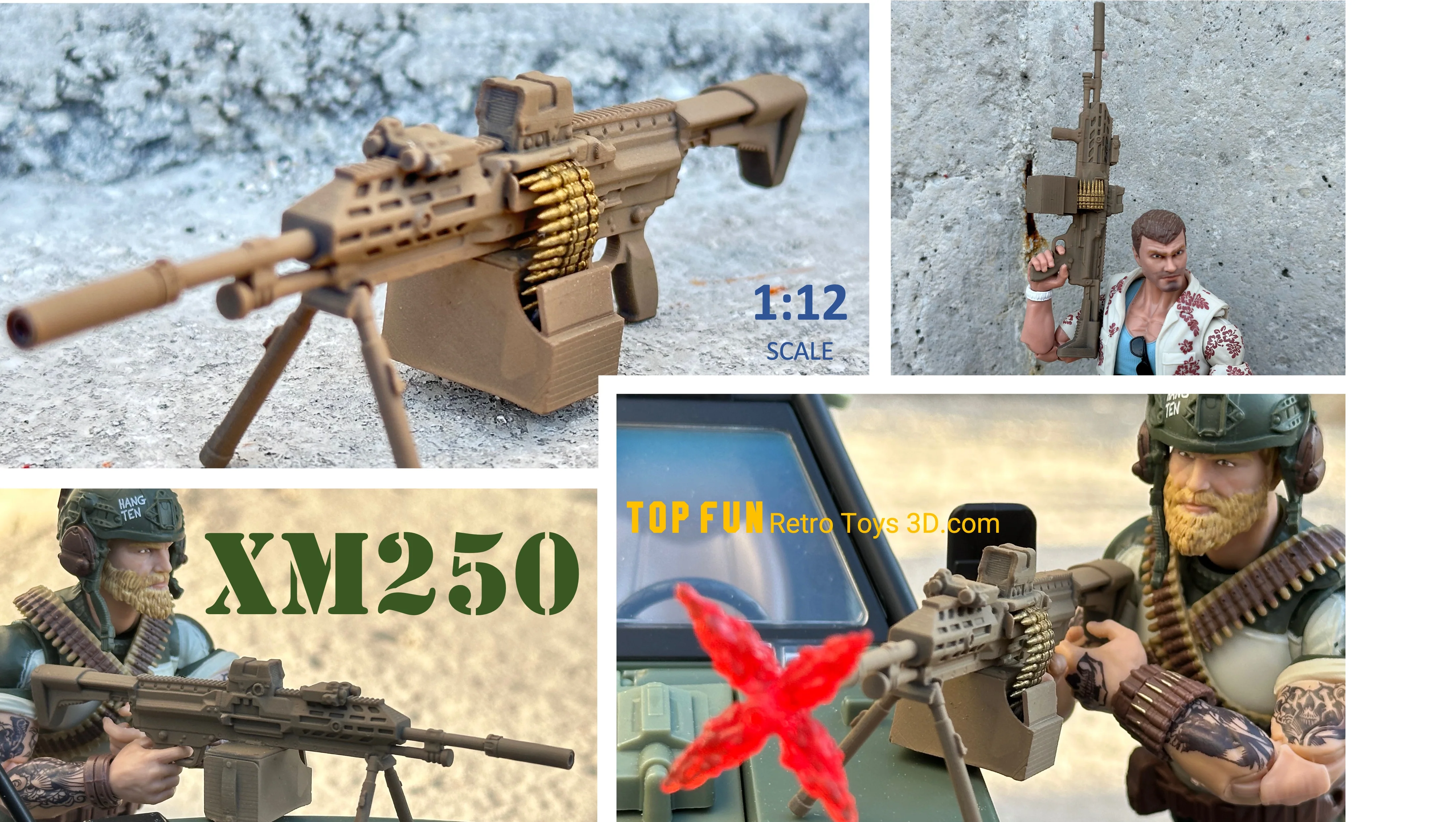 XM250 LMG 1:12 Scale - tumbierware
