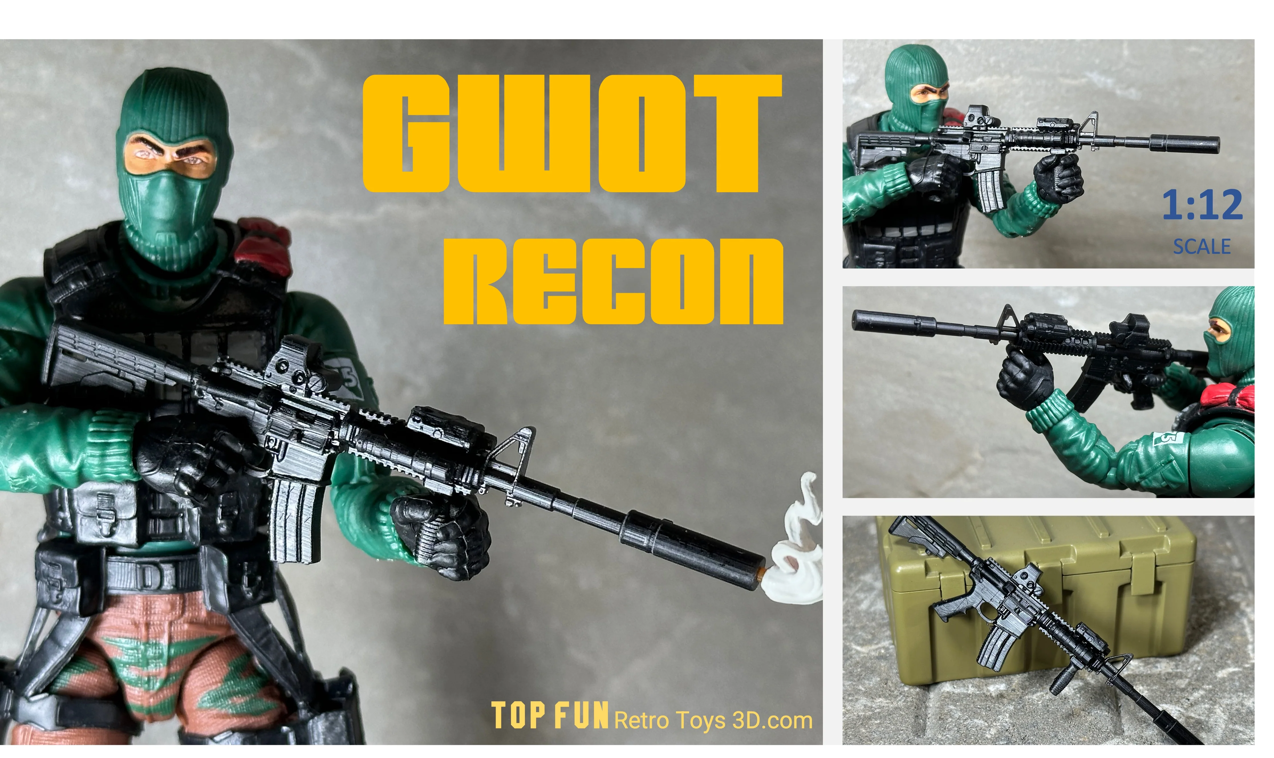 GWOT M-4 1:12 Scale - tumbierware