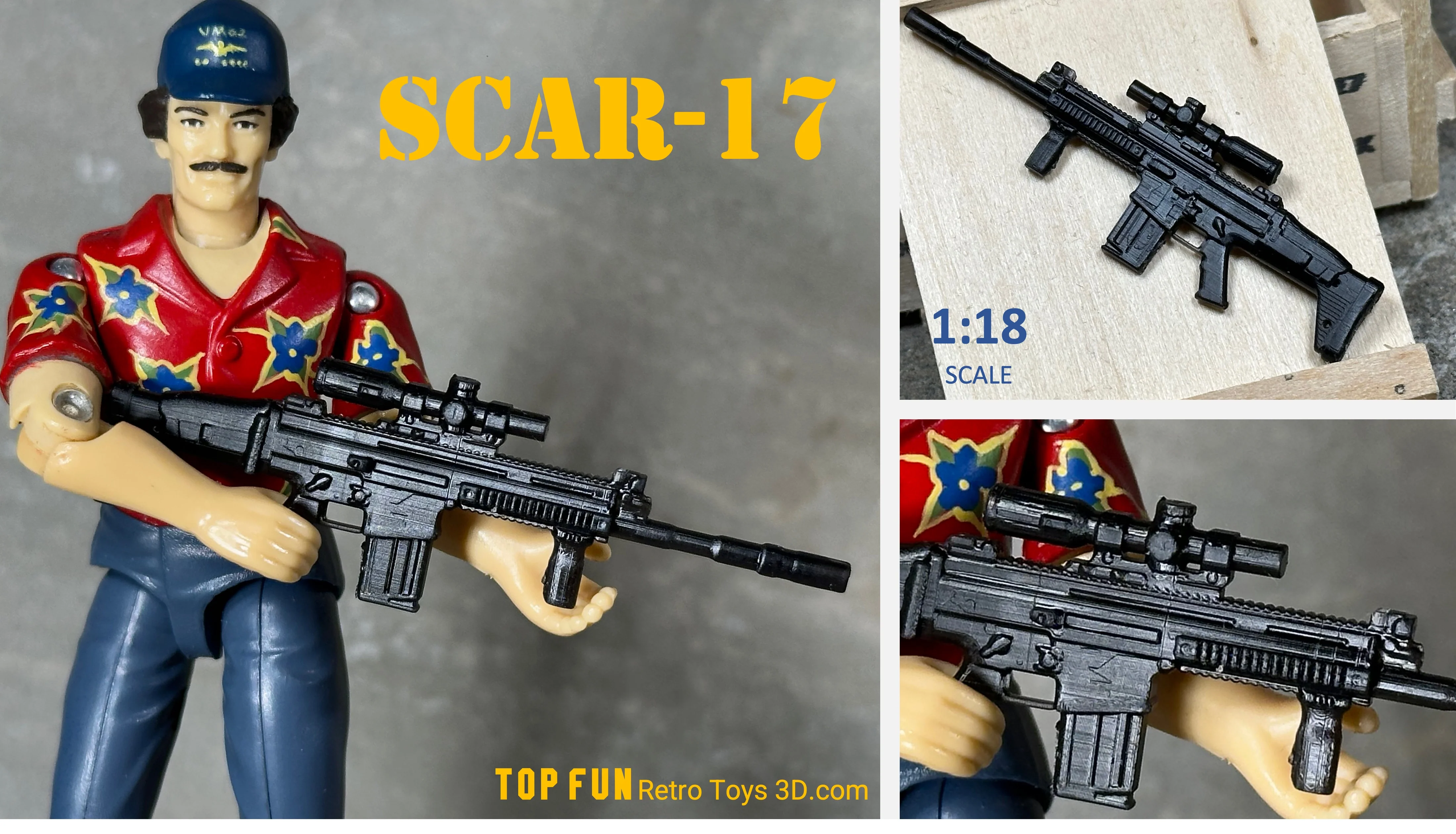 SCAR 17 1:18 Scale - tumbierware