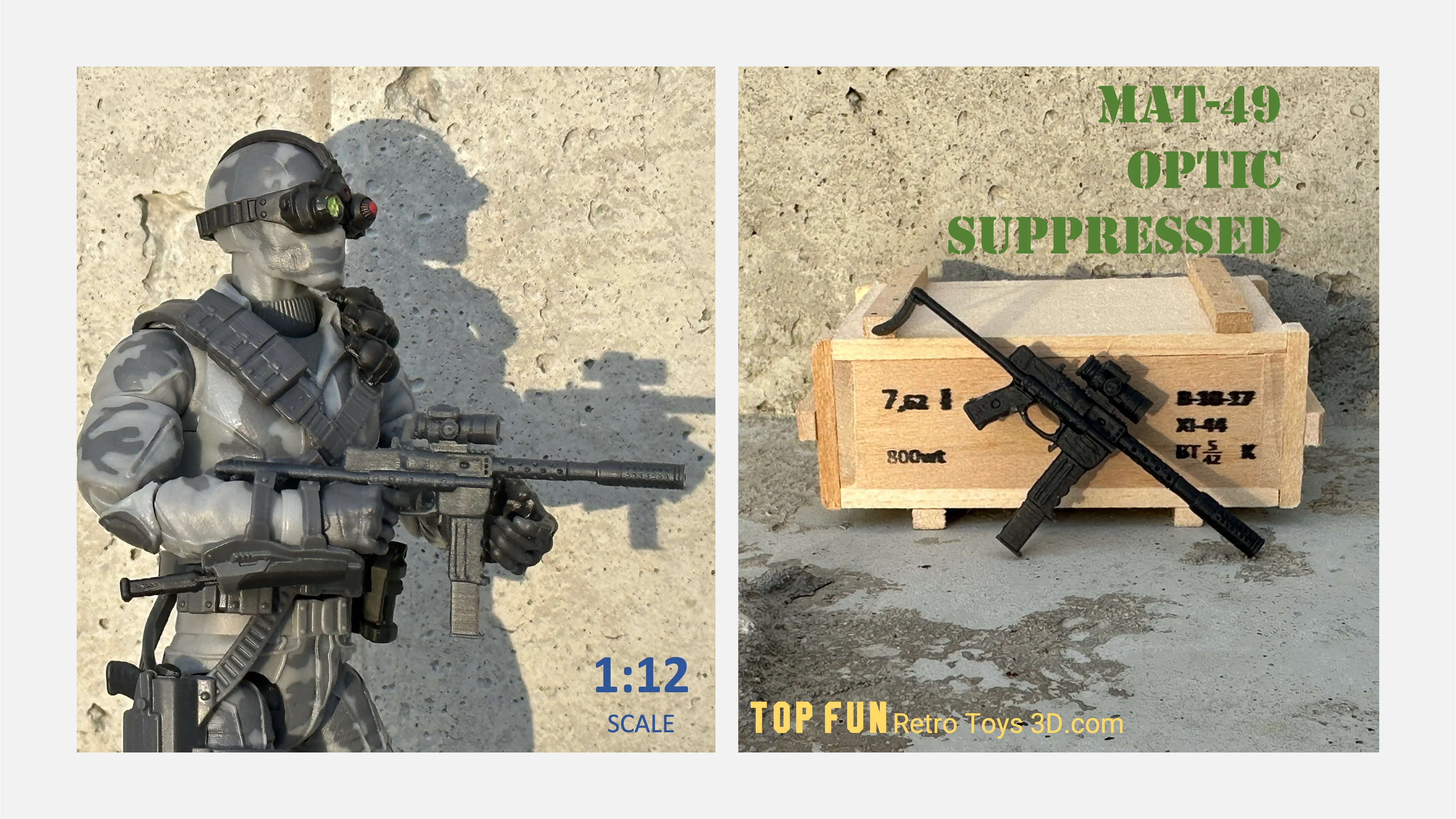 MAT-49 Series 1:12 Scale - tumbierware