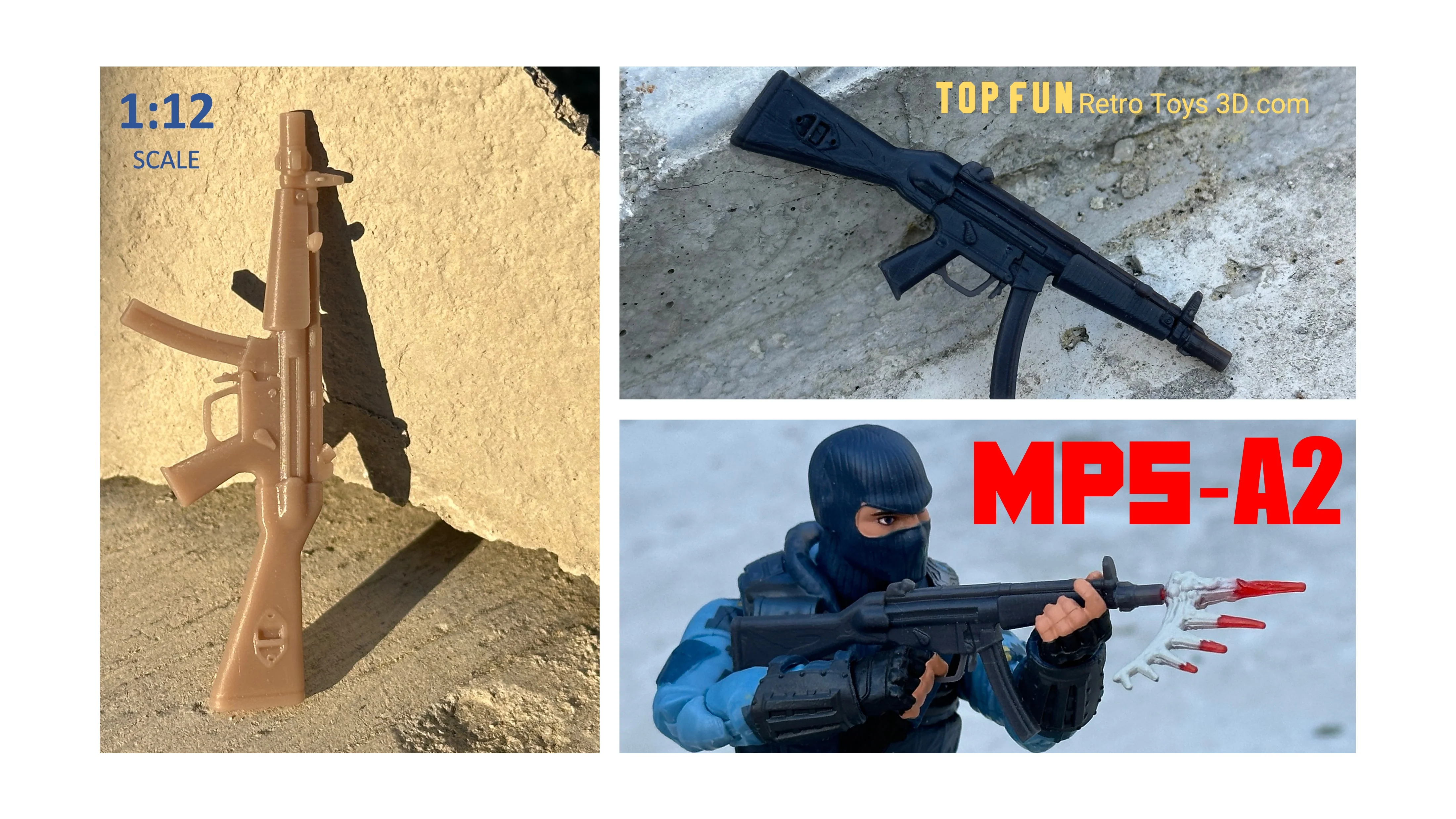 MP5 SMG 1:12 Scale - tumbierware