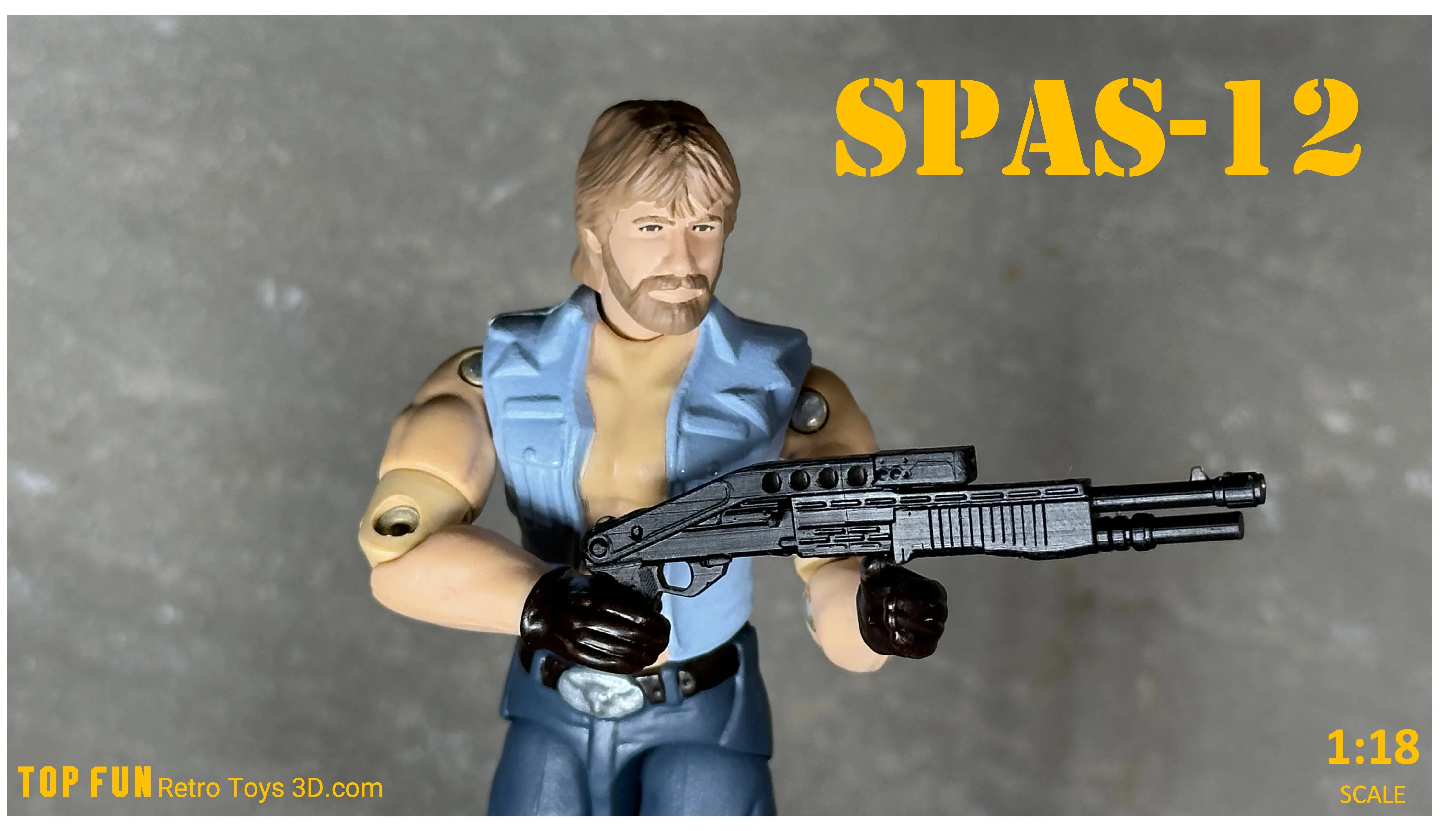 SPAS 12 Shotgun 1:18 Scale - tumbierware