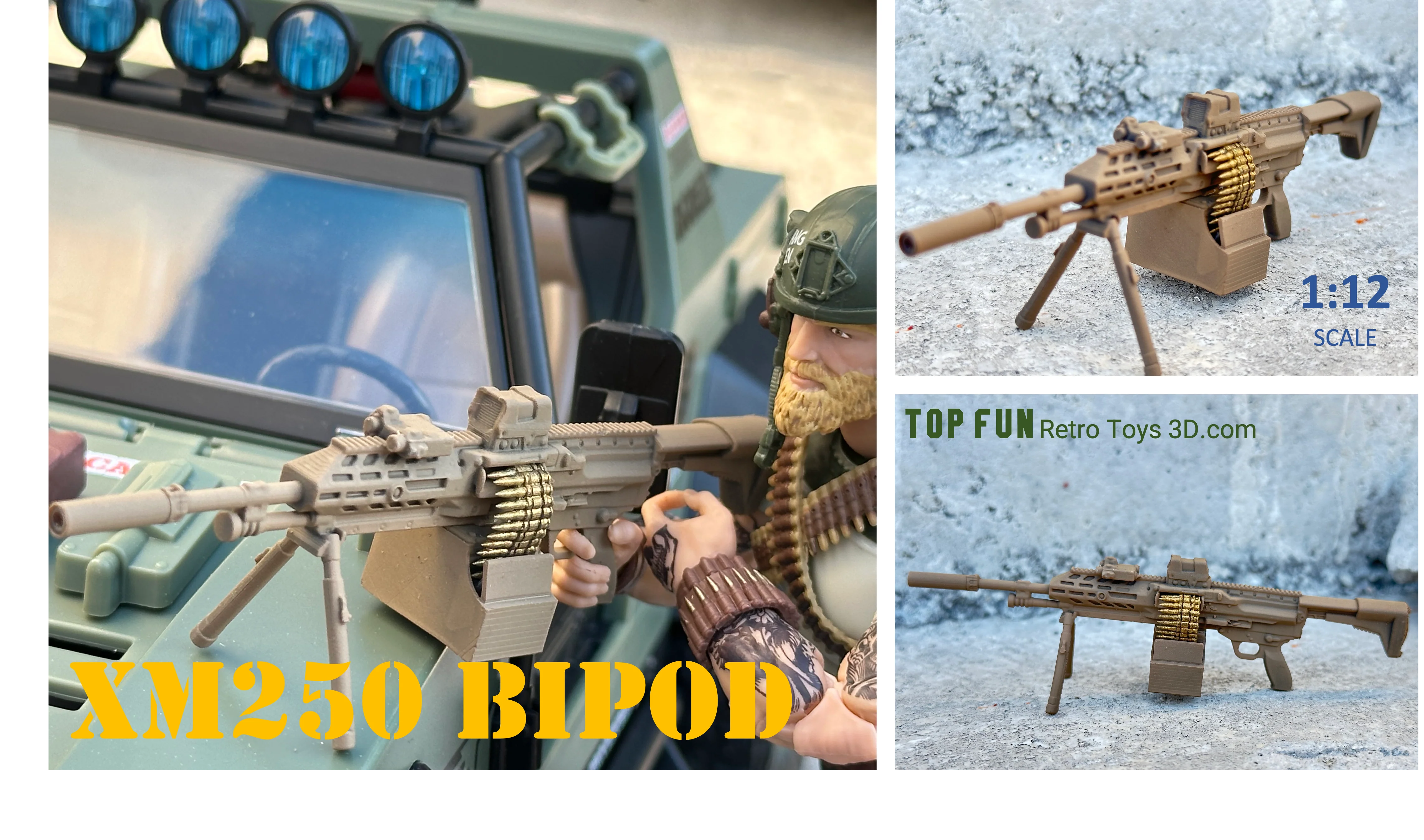 XM250 LMG 1:12 Scale - tumbierware