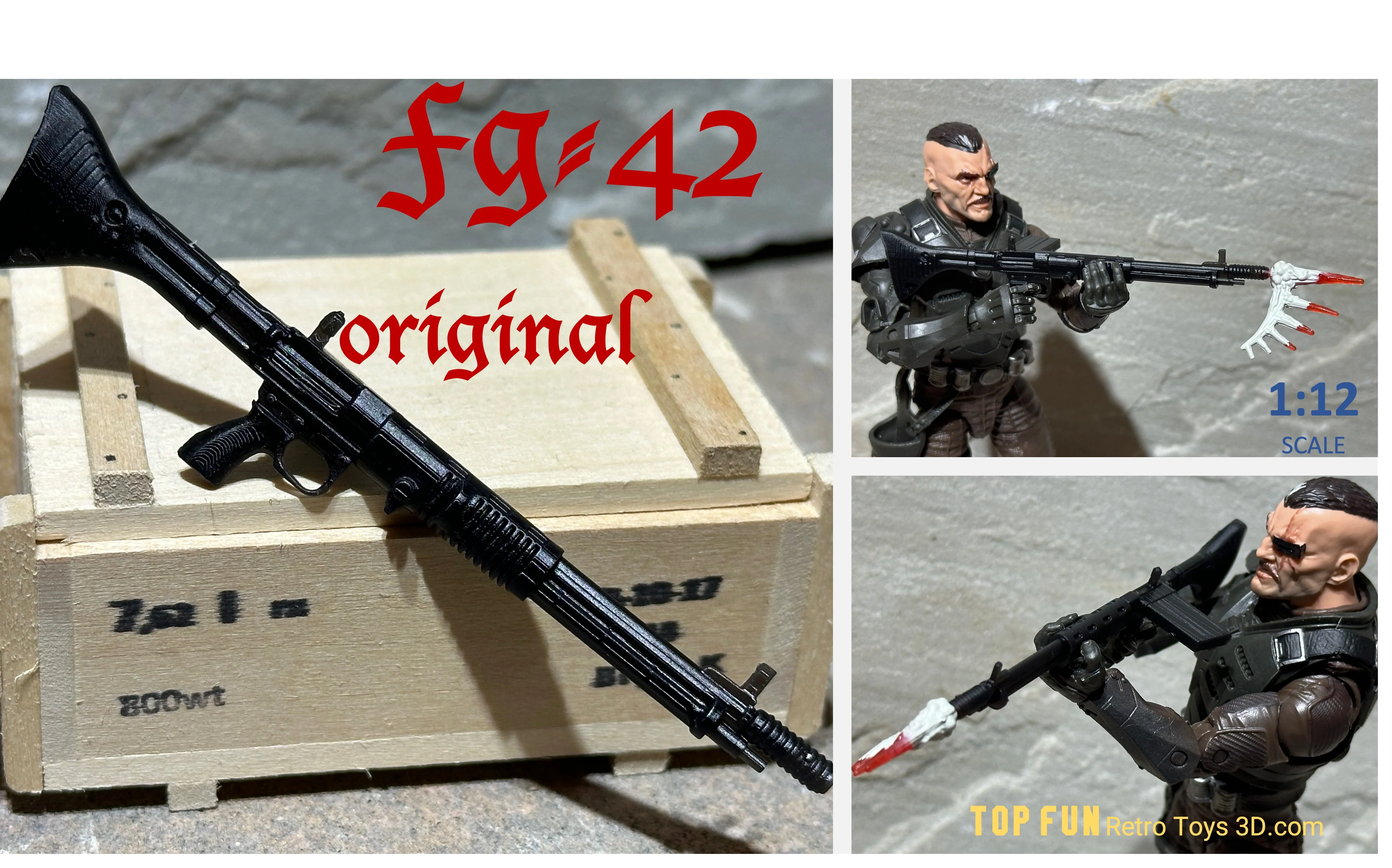 FG-42 Rifle 1:12 Scale - tumbierware