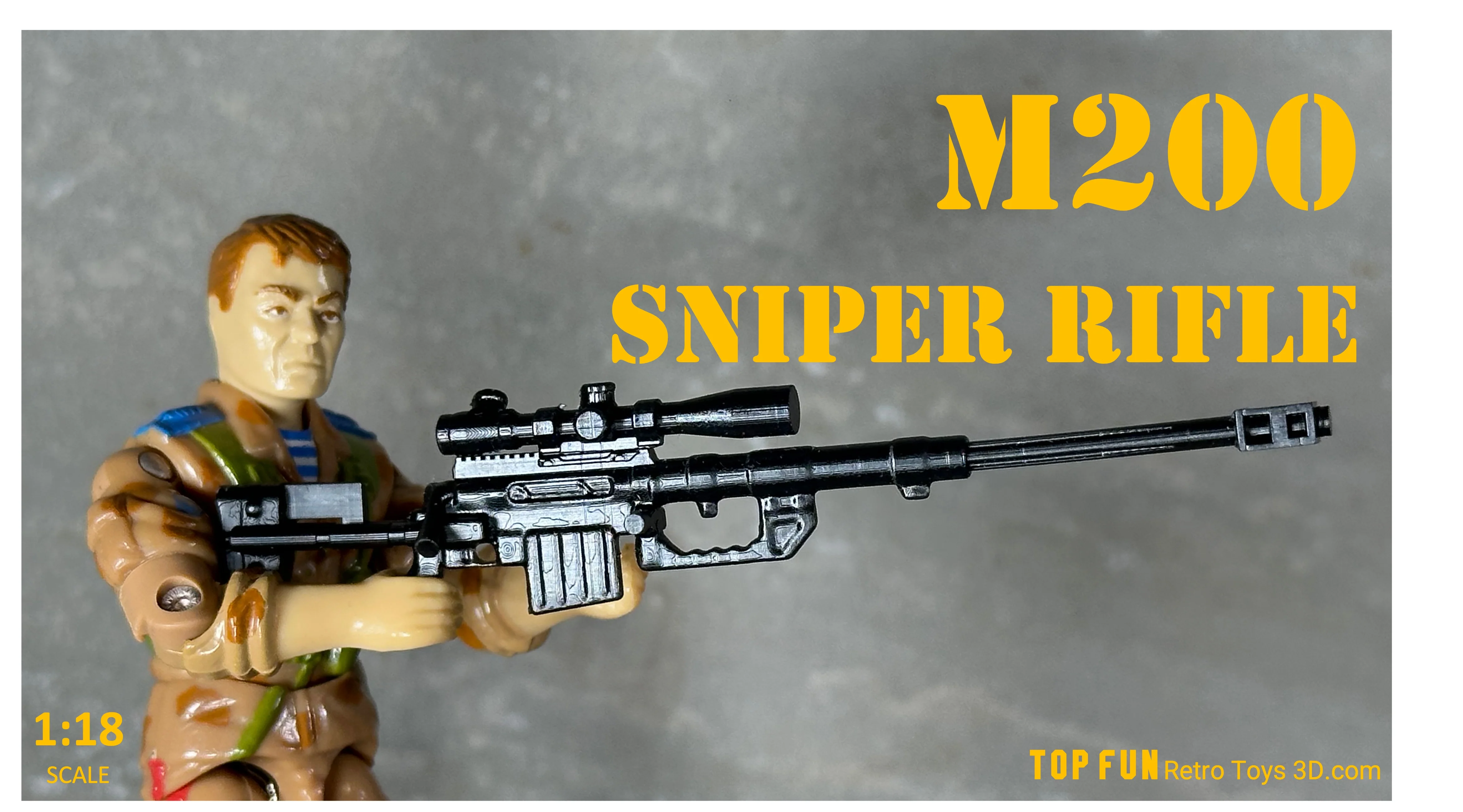 M200 Sniper Rifle 1:18 Scale - tumbierware