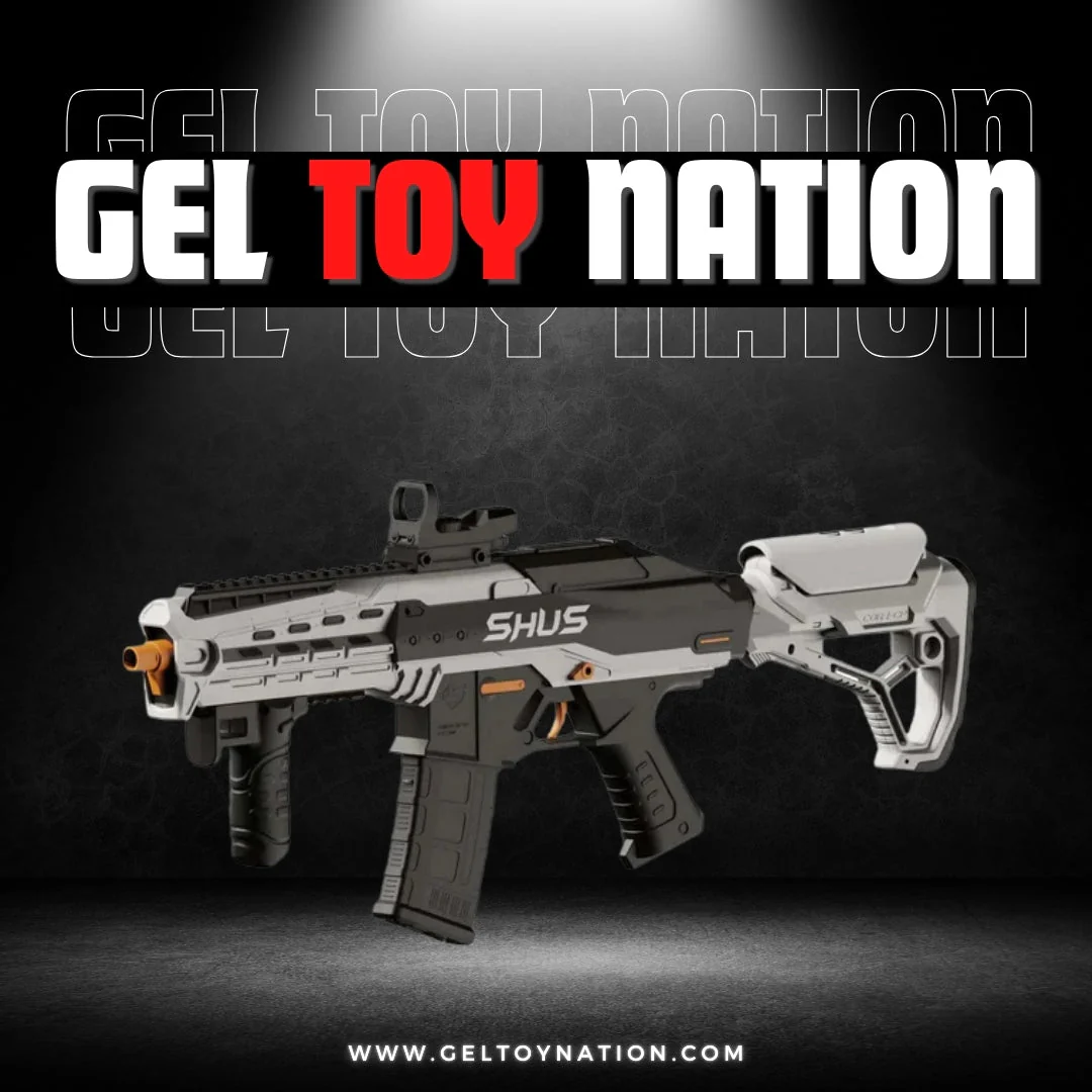 GEL TOY NATION LKShark Shus Blowback Gel Ball Blaster Powered by Block Battery - tumbierware