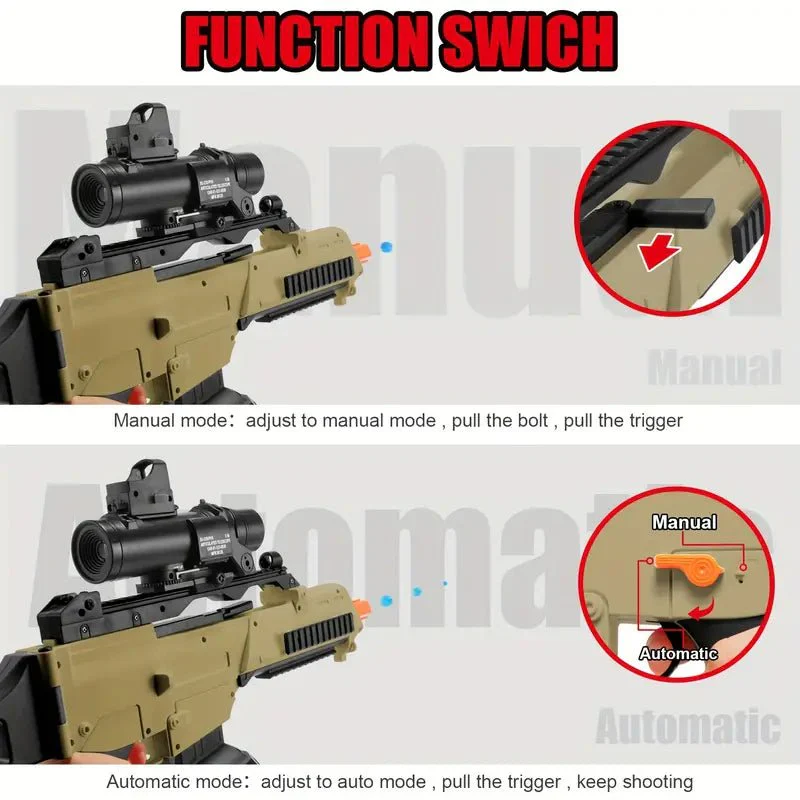 Gel Toy Nation G36C Sand Gel Ball Blaster – High-Performance. Eco-Friendly Toy Gun - tumbierware