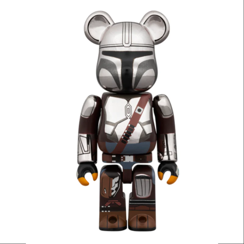 Bearbrick Star War the Mandalorian Chrome Ver.400% & 100% Be@rbrick 2024 Limited - tumbierware