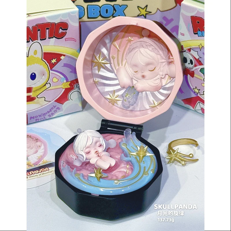 Skullpanda Pop Mart Romantic Ring Box Series 4 Skullpanda Melody of Moonlight - tumbierware