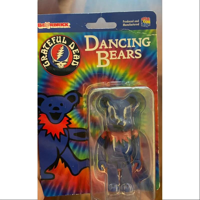 Bearbrick X Grateful Dead DANCING BEARS BLUE 100% Limited Medicom Be@rbrick - tumbierware