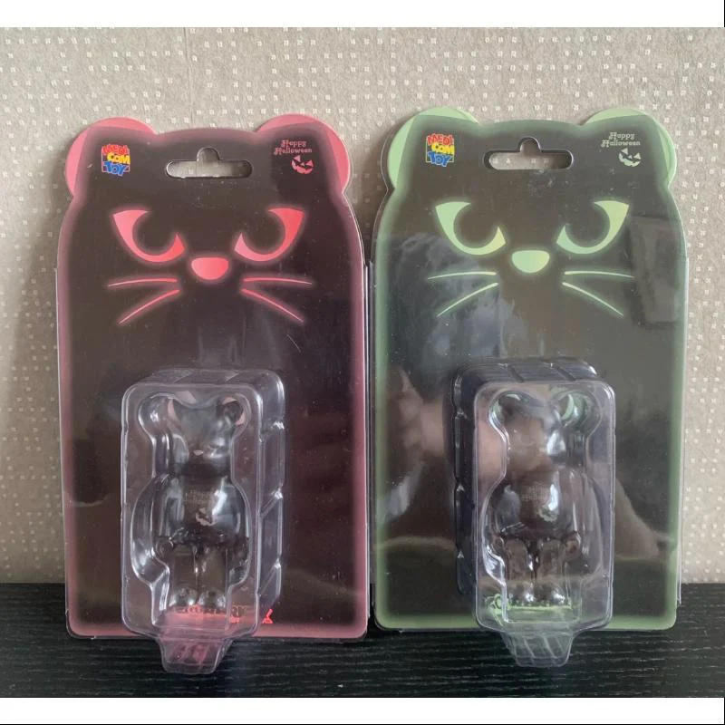 Bearbrick 2016 Halloween SET GLOW in DARK 100% Limited Medicom Be@rbrick - tumbierware