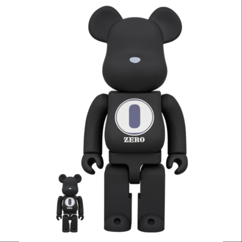 Bearbrick ROBERT INDIANA x fragmentdesign Black 400% & 100% Be@rbrick 2024 Limited - tumbierware