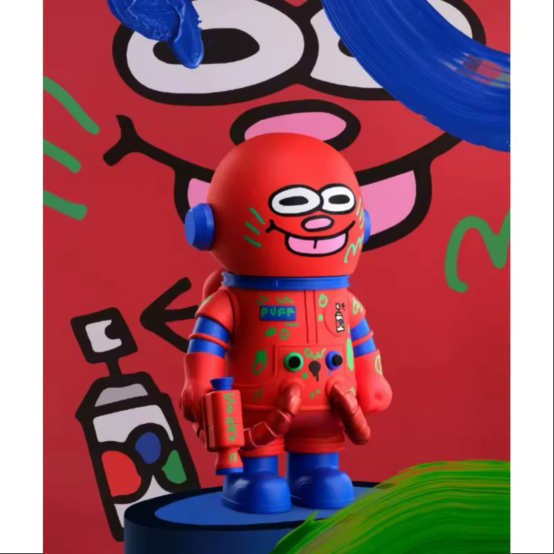 MEGA SPACE MOLLY 400% Jon Burgerman Space Cadets Series PUFF 2025 Limited Edition - tumbierware
