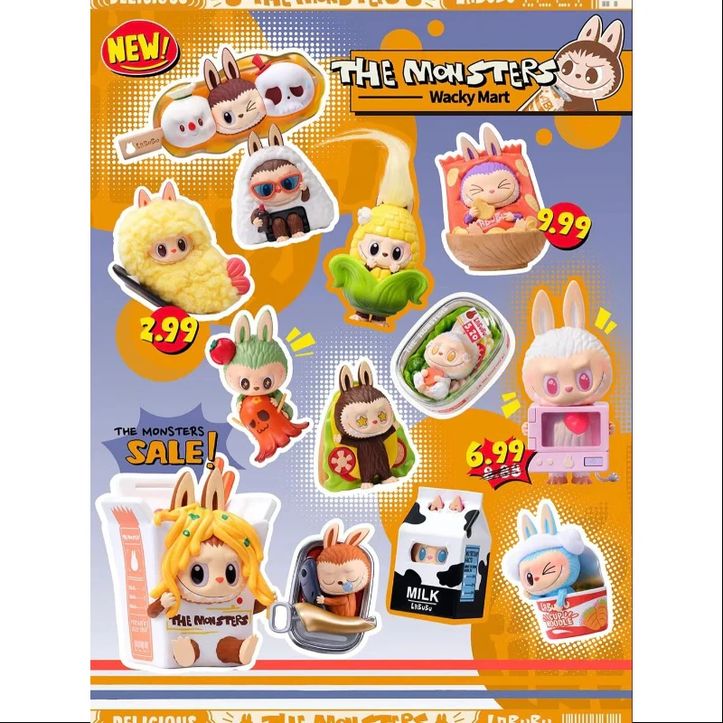 Labubu The Monsters Wacky Mart Series Whole Set Brand New With Plastic - tumbierware