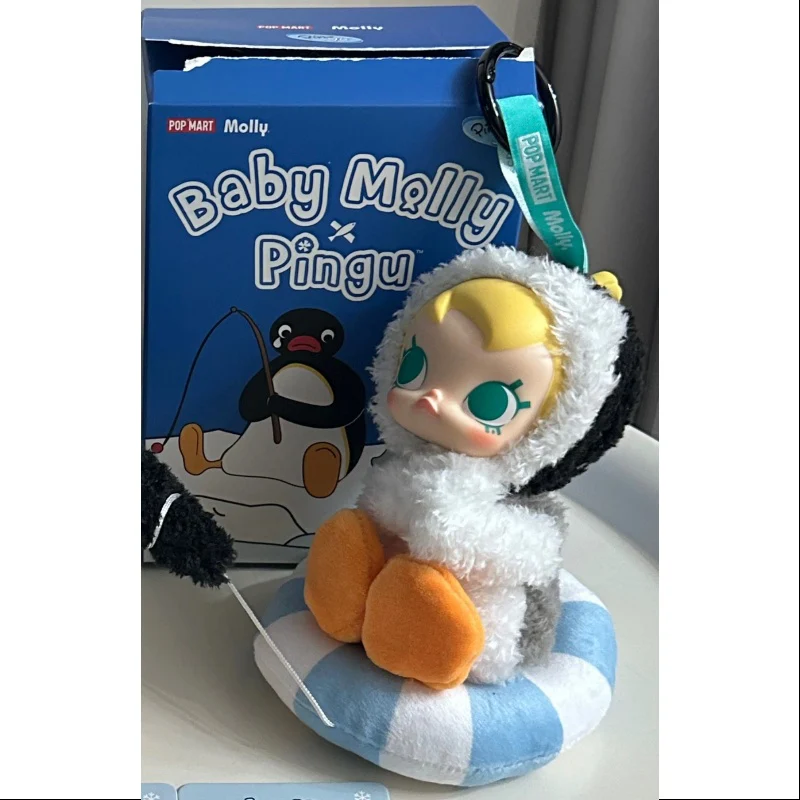 Baby MOLLY Pingu Happy Fishing Series Vinyl Plush Pendant Little Fishing Boat - tumbierware