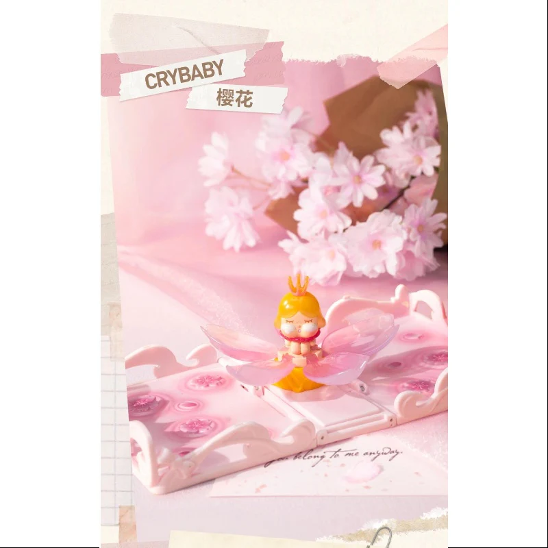 Crybaby Pop Mart Gift For You Greeting Card Series Crybaby Cherry Blossom - tumbierware