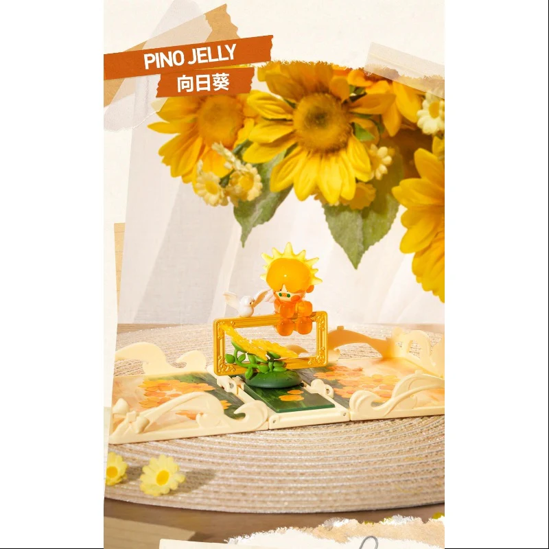 Pino Jelly Pop Mart Gift For You Greeting Card Series Pino Jelly Sunflower - tumbierware