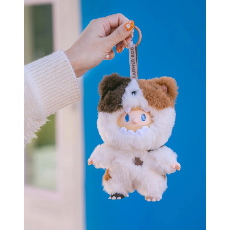 FARMER BOB Ani-Monster Series Vinyl Plush Pendant CALICO CAT-MONSTER BOB - tumbierware