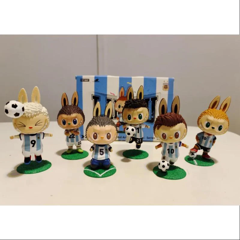 Labubu The Monsters Argentina Soccer Football Team Series Whole Set Opened - tumbierware