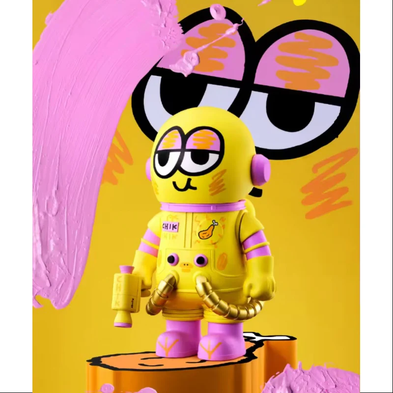 MEGA SPACE MOLLY 400% Jon Burgerman Space Cadets Series CHIK 2025 Limited Edition - tumbierware