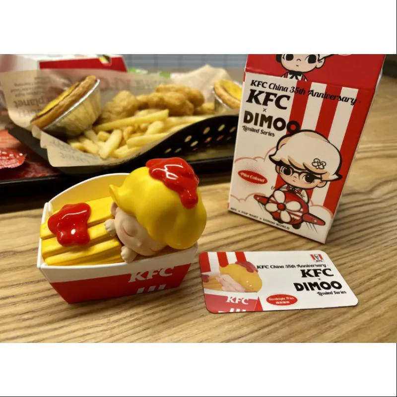 DIMOO Pop Mart DIMOO KFC China 35th Anniversary BUCKET Series Goodnight Fries - tumbierware