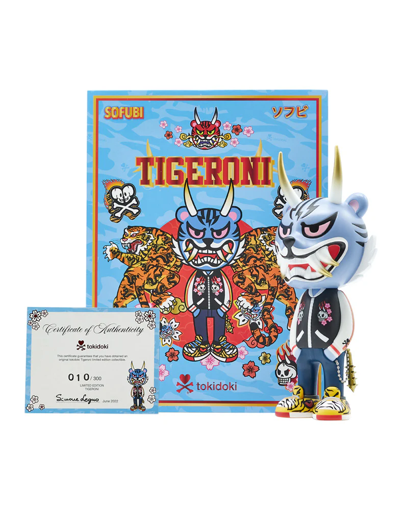 tokidoki Tigeroni Sofubi (Blue) - tumbierware