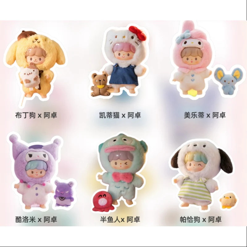 zZoton Sanrio Characters Love League Buddies Series Vinyl Plush Doll Whole Set Opened - tumbierware
