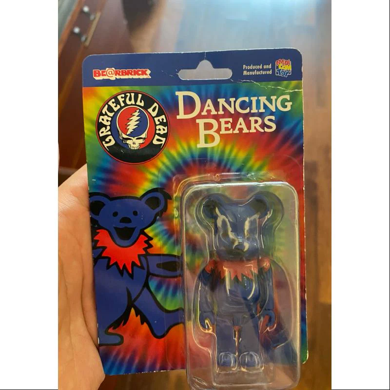 Bearbrick X Grateful Dead DANCING BEARS BLUE 100% Limited Medicom Be@rbrick - tumbierware