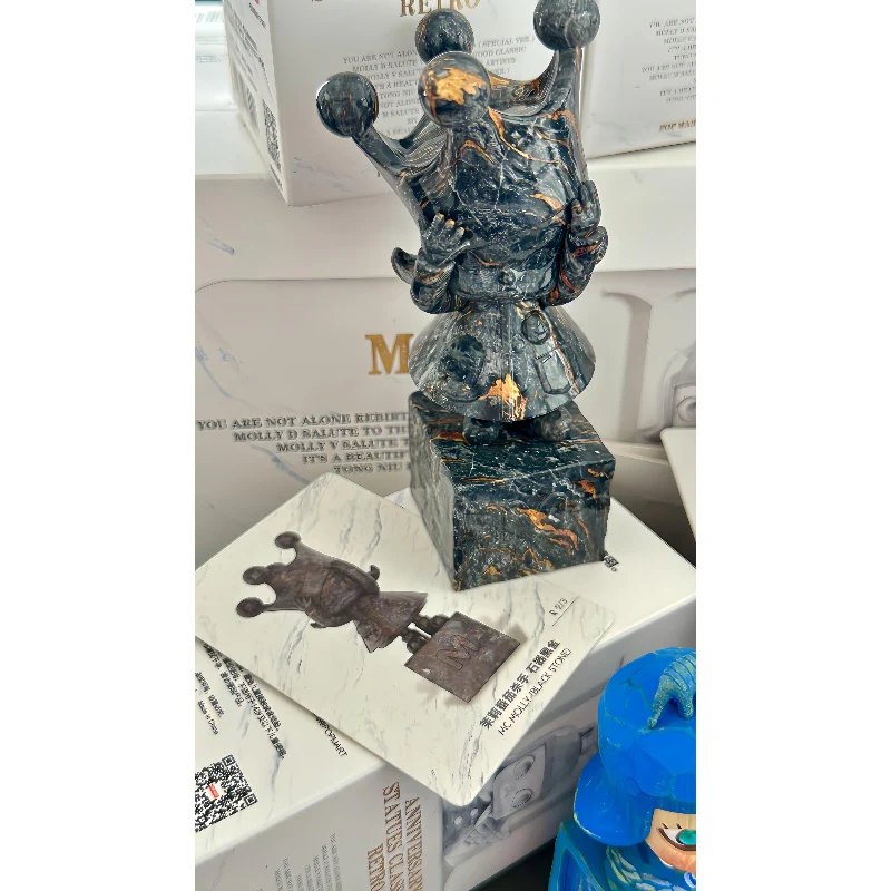 MOLLY Anniversary Statues Classical Retro 2 Series Secret MC MOLLY(Black Stone) - tumbierware