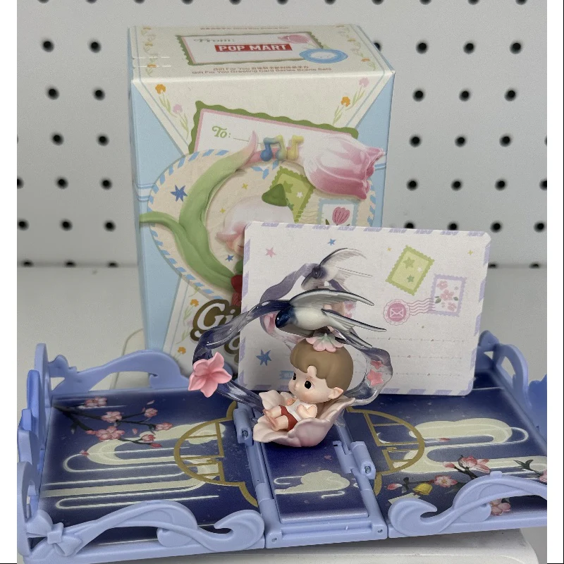 Hacipupu Pop Mart Gift For You Greeting Card Series Hacipupu Peach Blossom - tumbierware