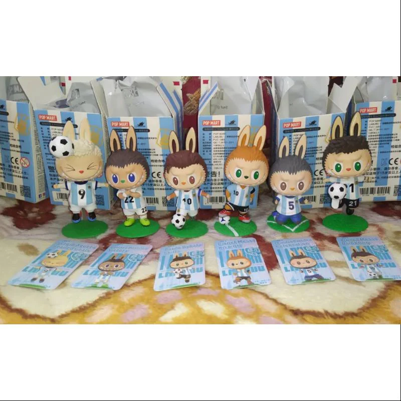 Labubu The Monsters Argentina Soccer Football Team Series Whole Set Opened - tumbierware