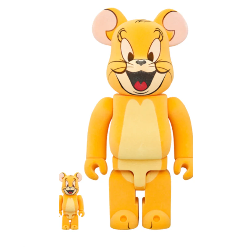 Bearbrick Jerry(Classic Color) Flocky Ver. 400% & 100% Be@rbrick 2024 Limited - tumbierware