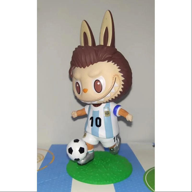 Labubu The Monsters Argentina Soccer Football Team Series Lionel Messi Dribbling - tumbierware