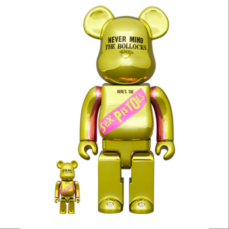Bearbrick Sex Pistols NEVER MIND THE BOLLOCKS Chrome Ver.400% & 100% Be@rbrick 2024 Limited - tumbierware