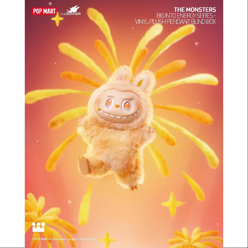Labubu The Monsters Big into Energy Series Vinyl Plush Pendant Happiness - tumbierware