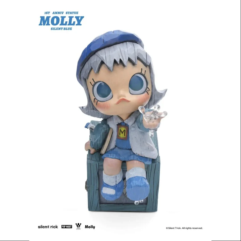 MOLLY x Silent Trick Molly 1st Anniversary Statue Silent Blue 2024 LIMITED - tumbierware